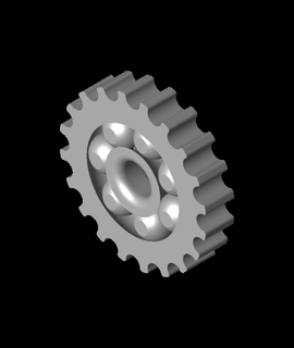 gear shaped fidget spinner 3d print model - Mito3D