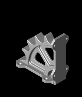 gear shelf bracket printingworld 3d print model - Mito3D
