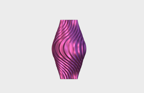 gear twist vase - mels 3d print model - Mito3D