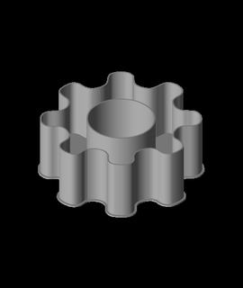 gear wheel nestable box v1 ppac 3d print model - Mito3D