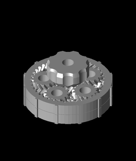 caixa velocidade demo sólido testemunho composto planeta 3d modelo 3d print model - Mito3D