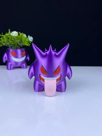 gengar lengua 3d by prensa imprimir on gracias 3d print model - Mito3D