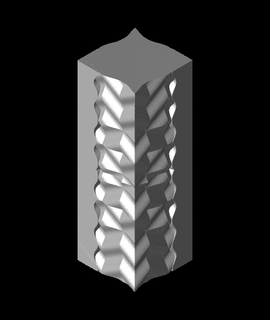 Geode Quadrat Vase 3d Modell Selbstkonzepte danke 3d print model - Mito3D