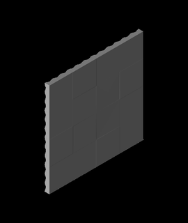 geométrico diamante Cruz telha painel 3d modelo 3d print model - Mito3D