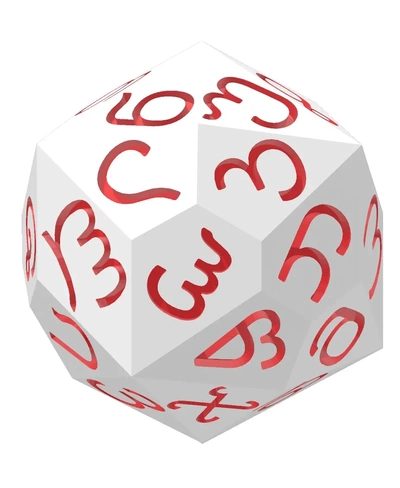 georgian alphabet d33 polyhedral die kartvelian - 3d by alphabetical dice on thangs 3d print model - Mito3D
