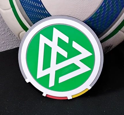 allemagne nationale football équipe coaster or plaque 3d by papawazzy créateur 3d print model - Mito3D