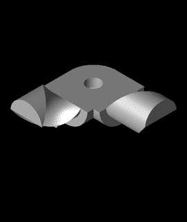 gfun ángulo simplificado soporte 3d modelo gracias 3d print model - Mito3D