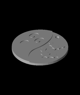 ghost bat key chain design Hobbies & Games 3d print model - Mito3D