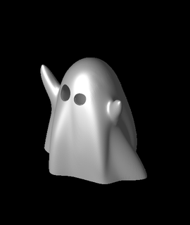 fantasma Halloween occhi pop cultura 3d print model - Mito3D