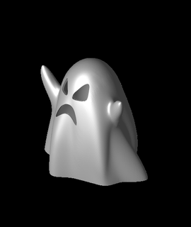 fantasma Halloween Materiale pop cultura 3d print model - Mito3D