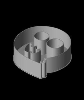 ghost nestable box v2 ppac 3d print model - Mito3D