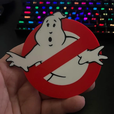 ghost buster sottobicchiere 3d by papabearaz on grazie 3d print model - Mito3D