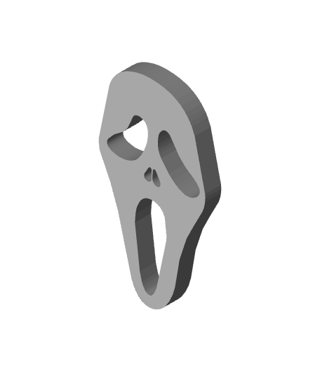 ghostface keychain matb 3D print model - Mito3D