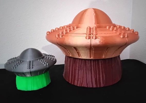 giant close encounter ufo twist open container - 3d by daddywazzy thecreator on thangs 3d print model - Mito3D