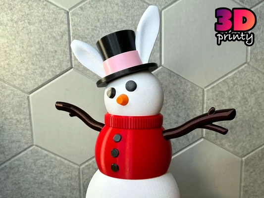 giant snowman - easter hat 3d by 3dprinty on thangs 3d print model - Mito3D