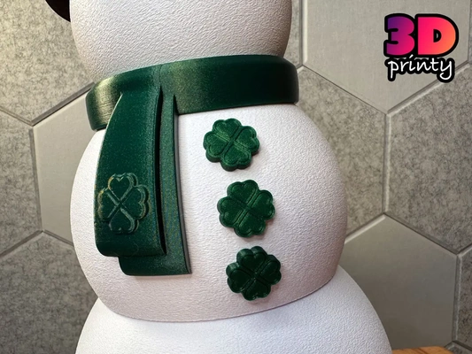giant snowman - saint patrick's day edition 3d by 3dprinty on thangs 3d print model - Mito3D
