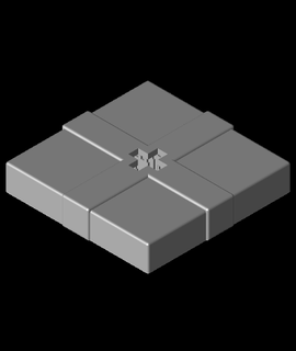 presente caixa recipiente arco topo 70x casa jardim 3d print model - Mito3D