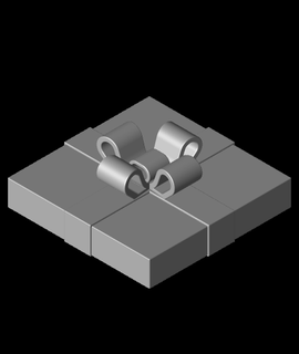 regalo scatola 6 print in place 3d print model - Mito3D