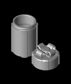 regalo scatola tazza remixare scalabile 3d print model - Mito3D