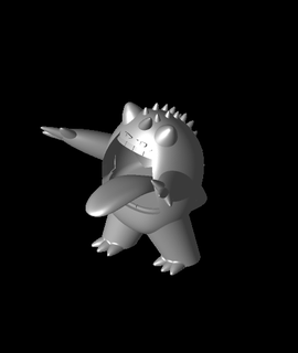 gigantamax gengar Pokémon 3d modèle 3d print model - Mito3D