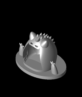 gigantamax gengar swamp pokemon 3d model thangs 3d print model - Mito3D