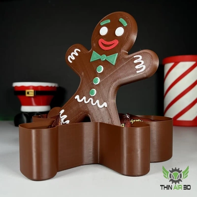 gingerbread man candy dish - 3d by thinair3d on thangs 3d print model - Mito3D