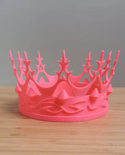 girly anniversaire couronne 3d by ri0m0 3d print model - Mito3D