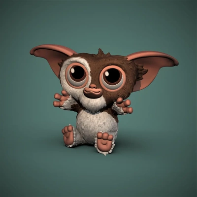 gizmo uppies -secrets of mogwai - 3d by chelscct chelseycreatesthings on thangs classic cartoon animation cute 3d print model - Mito3D