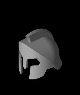 gladiator helmet skully 3d model armourcraft thangs 3d print model - Mito3D