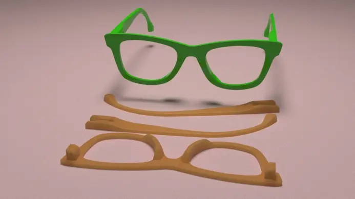 lunettes cadre 3d by fiers paroles 3D print model - Mito3D