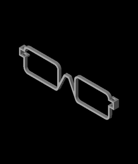 glasses frame mrashidi0804 3d print model - Mito3D
