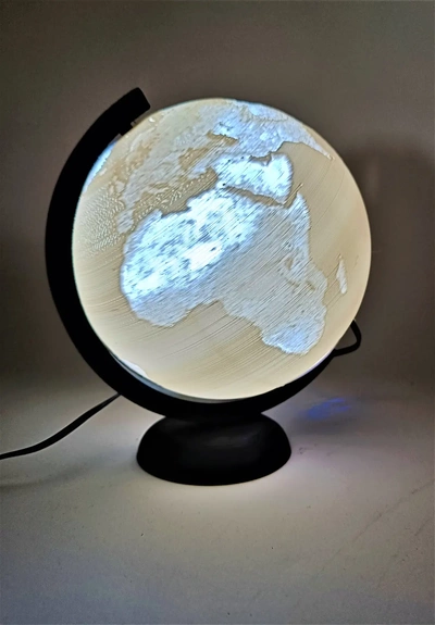 globe palier version 3d by ri0m0 lampe imprimable 3d print model - Mito3D