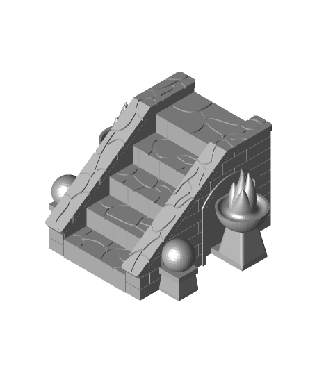 gloomhaven stairs rev2stl 3d model thangs 3D print model - Mito3D