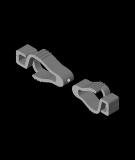 glove swivel clip lostlittlesheep 3d print model - Mito3D