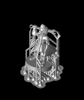 gnome Masculin bataille forgeron artificier 3d modèle 3d print model - Mito3D