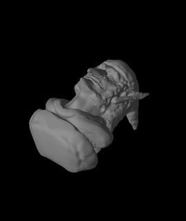 goblin bust jerrycon 3d print model - Mito3D