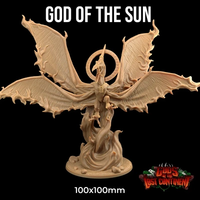 god of sun - 3d by dragon trappers lodge on thangs 3d print model - Mito3D