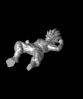 goku support free fight posestl 3d print model - Mito3D