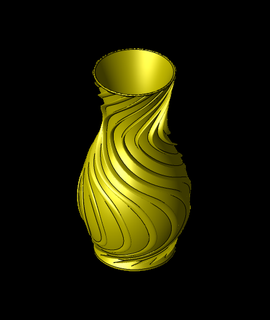 golden Vase 3d Modell loveordiee999 danke 3d print model - Mito3D