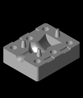 golf ball cannon pellet mold 3d model scul thangs 3d print model - Mito3D