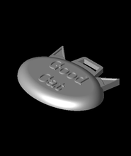 chat médaille 3d modèle briangrossmiller 3d print model - Mito3D