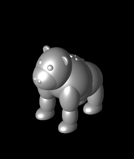 gorilla nt animals 3d model nicolastokotuu thangs 3d print model - Mito3D