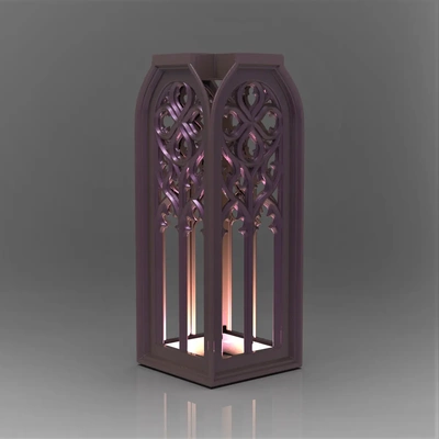 gothic style tealight topper decor - 3d by chelscct chelseycreatesthings on thangs 3d print model - Mito3D
