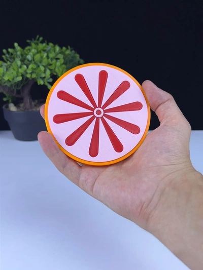 grapefruit coaster - 3d by pressprint on thangs coster 3d print model - Mito3D