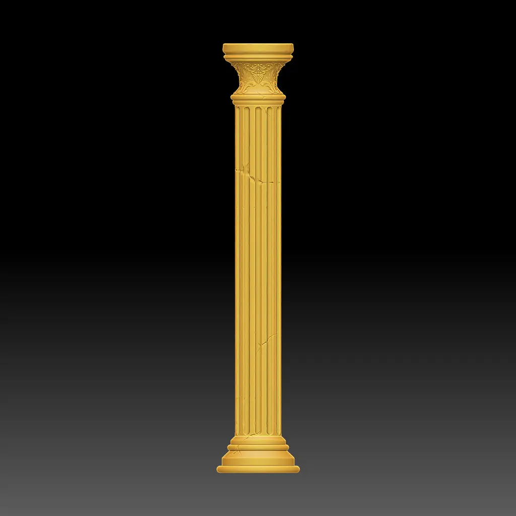 greek column pillar - 3d by bowpie on thangs 3D print model - Mito3D