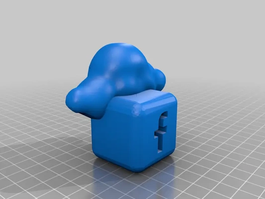 vert kaiser doppeladler nuage an facebook cube 3d by syzguru11 3d print model - Mito3D