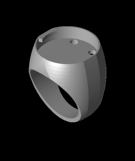verde linterna anillo 1 construido franqueza 3d modelo gracias 3d print model - Mito3D