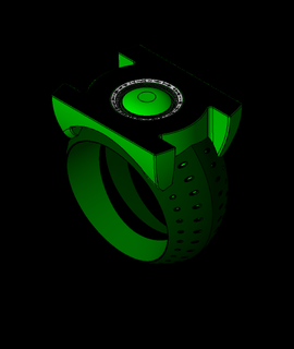 verde linterna anillo 3d modelo juankmed gracias 3d print model - Mito3D