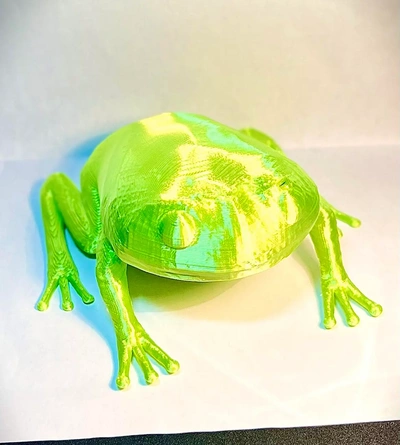 green tree frog - 3d by bigboomprints on thangs paper weight gnome garden fun nature office 3d print model - Mito3D