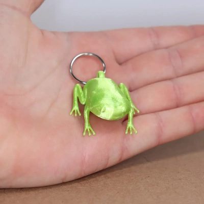 green tree frog keychain - 3d by bigboomprints on thangs 3d print model - Mito3D